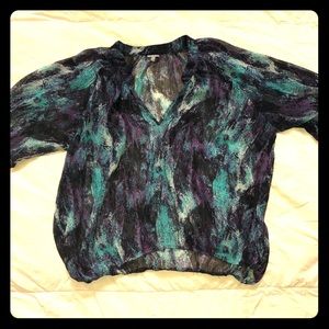 Large boho sheer top, Charlotte Russe